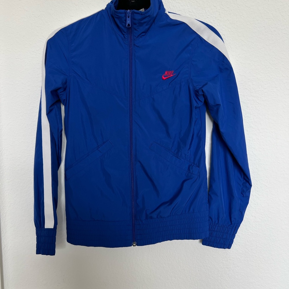 Nike Royal Blue Jacket with Red Logo